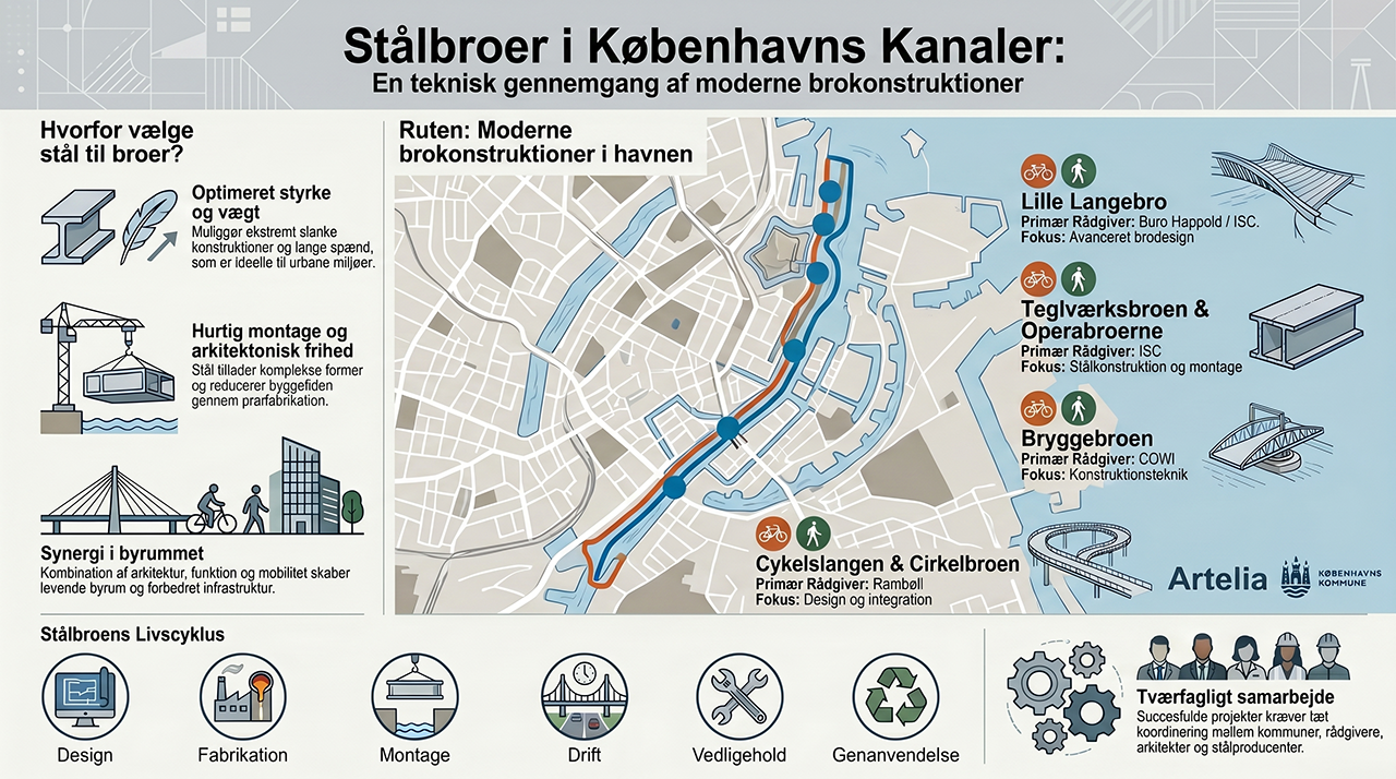 Stålbroer i Københavns Kanaler